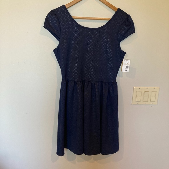 Navy Blue Junior Dress by Sapphire Dolls - Picture 1 of 4